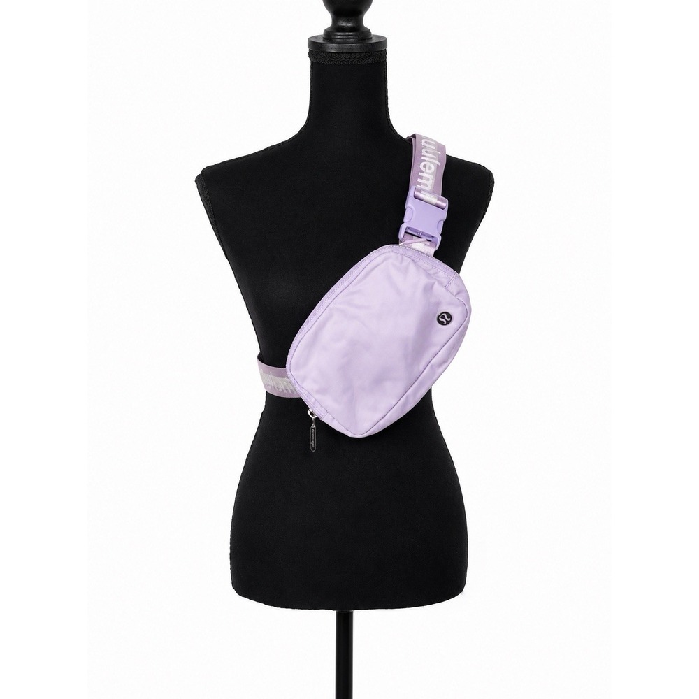 Lululemon Everywhere Belt Bag 1L Wordmark Strap Lavender Lilac Purple O/S